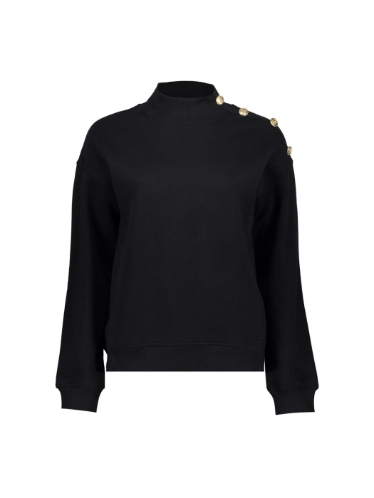 Geisha Sweater with buttons at shoulder 000999 Black
