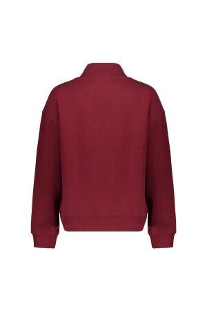 Geisha Sweater with buttons at shoulder 480 Burgundy
