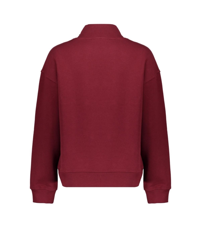 Geisha Sweater with buttons at shoulder 480 Burgundy