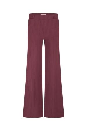 Studio Anneloes Luz stripe trousers 3069 bordeaux/dark blue