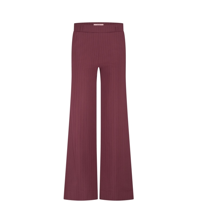 Studio Anneloes Luz stripe trousers 3069 bordeaux/dark blue