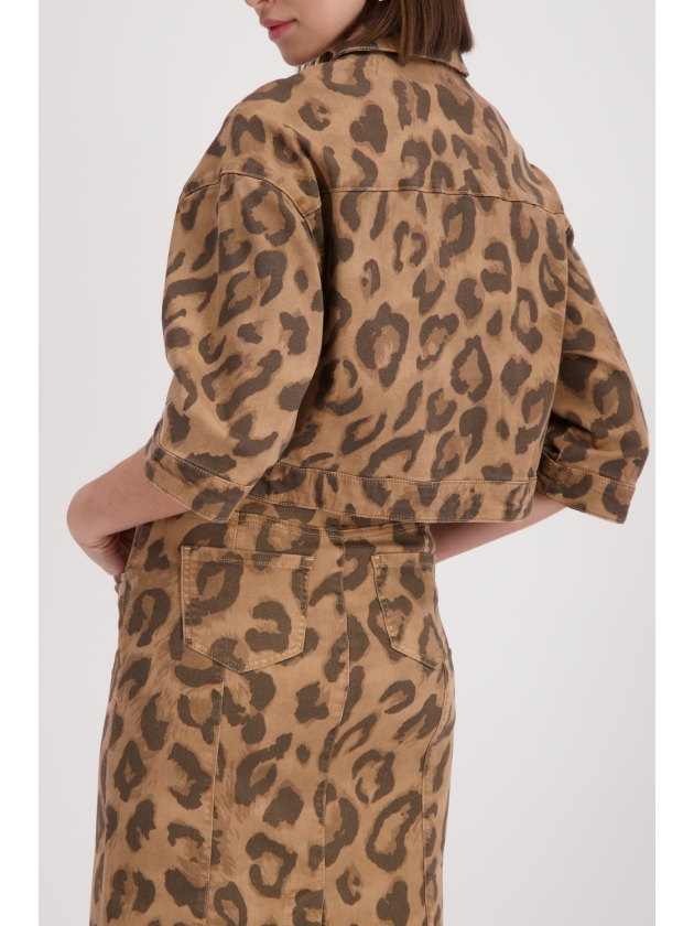 Monari Jacke 548 Biscotti gemustert