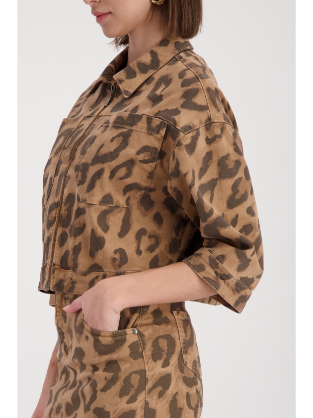Monari Jacke 548 Biscotti gemustert