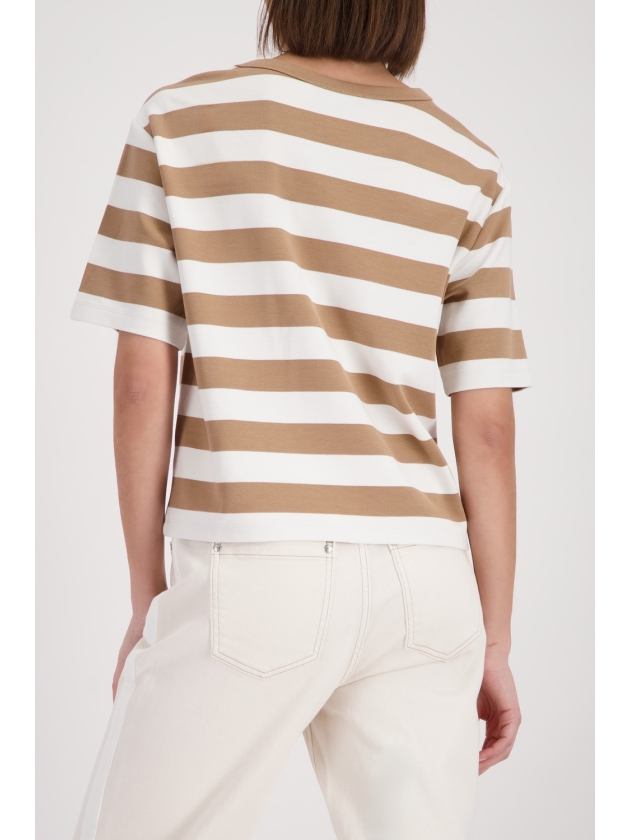 Monari Sweatshirt 547 Biscotti ringel