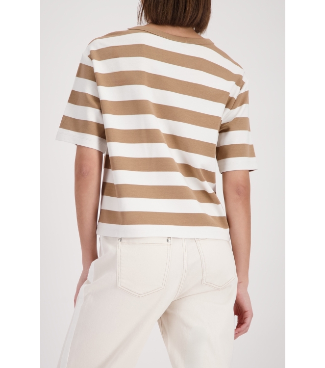 Monari Sweatshirt 547 Biscotti ringel