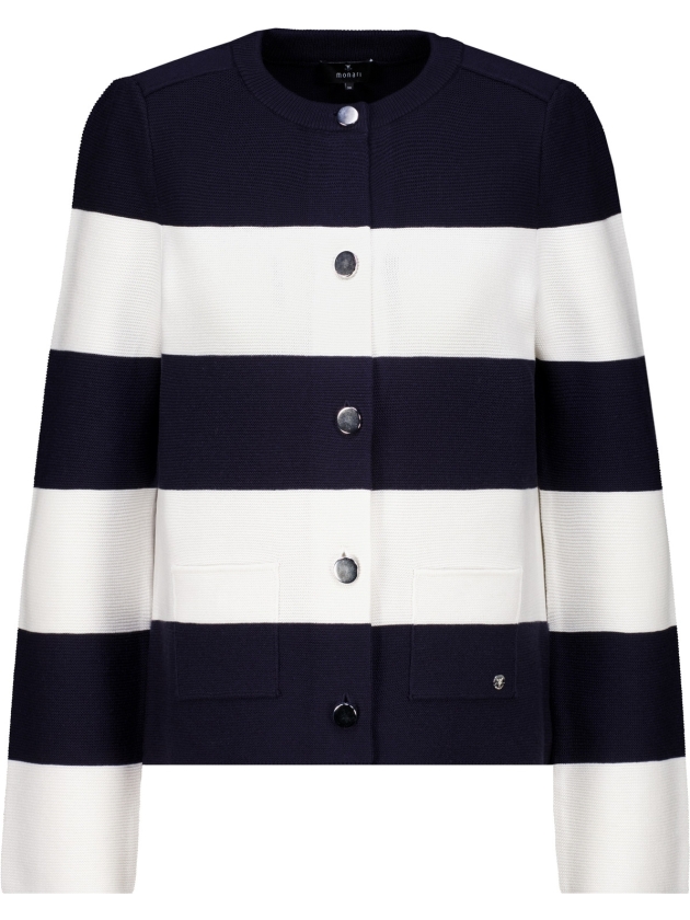 Monari Strickjacke 756 Marine ringel