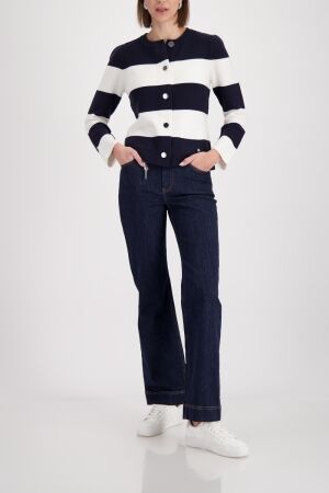 Monari Strickjacke 756 Marine ringel