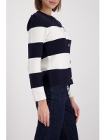 Monari Strickjacke 756 Marine ringel
