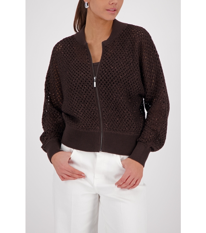 Monari Strickjacke 564 Dark  chocolate