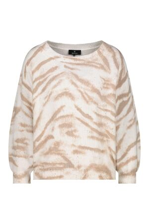 Monari Pullover 126 Champagne beige gemustert