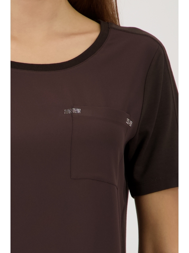 Monari Bluse 564 Dark  chocolate