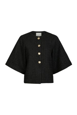 Neo Noir Rosella boucle mini jacket 100 Black
