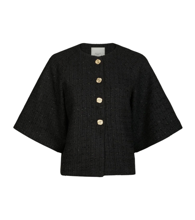 Neo Noir Rosella boucle mini jacket 100 Black