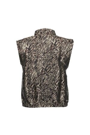 Geisha Gilet animal print 999 Black