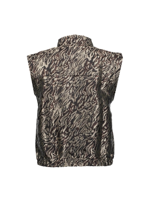 Geisha Gilet animal print 999 Black