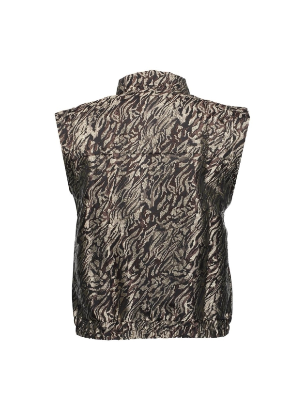 Geisha Gilet animal print 999 Black