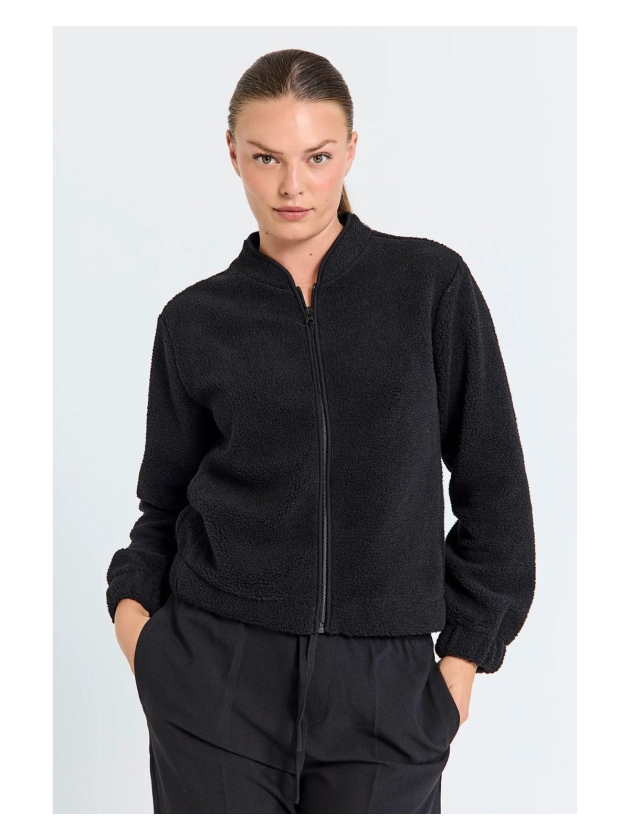 Freequent Tedy jacket Black