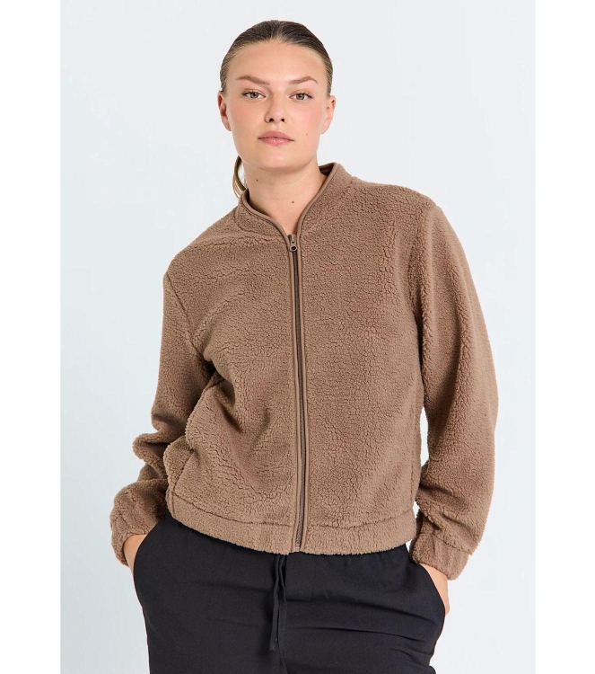 Freequent Tedy jacket Dessert taupe