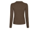 Neo Noir Panama knit blouse 205 Brown melange