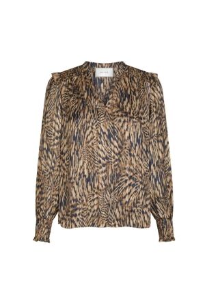 Neo Noir Davina pattern blouse 543 Camel