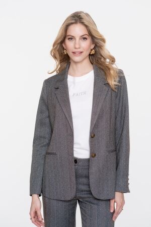 Geisha Blazer herringbone + stones