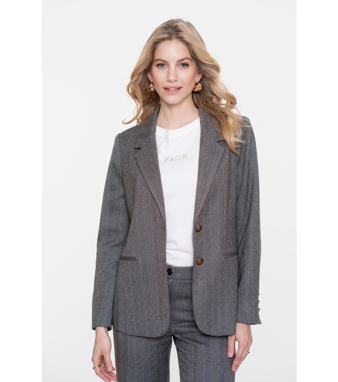 Geisha Blazer herringbone + stones