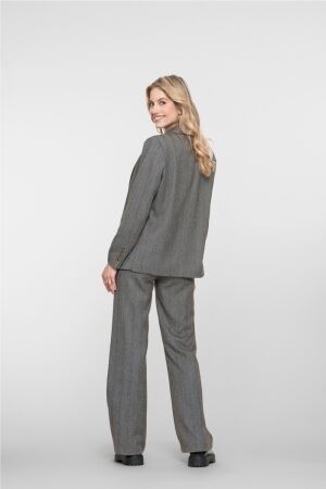 Geisha Pants herringbone + stones 950 Anthracite