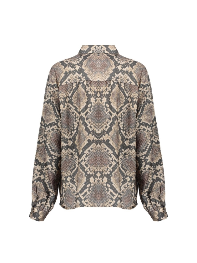 Geisha Blouse animal 999 Black