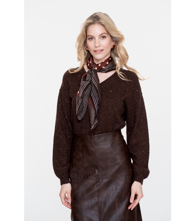 Geisha Pullover lurex and sequinces