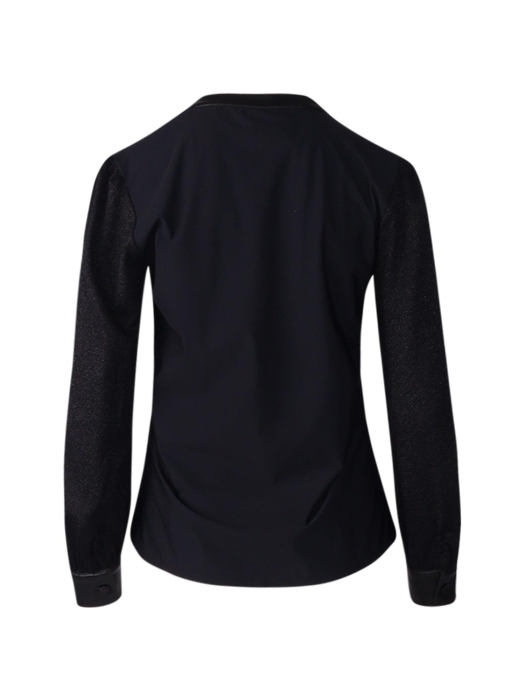 ZIP73 Top tailored collar 008 Black/logo