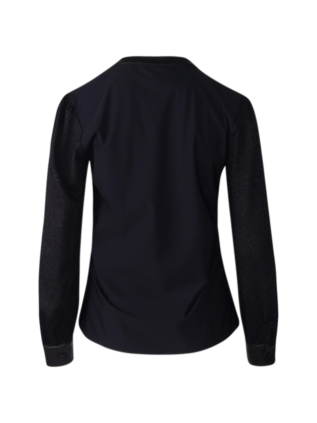 ZIP73 Top tailored collar 008 Black/logo