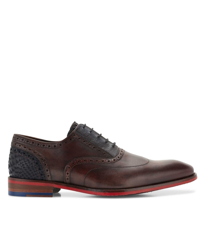 Floris van Bommel Floris Dressed DarkBrown Calf leath 2 Dark brown