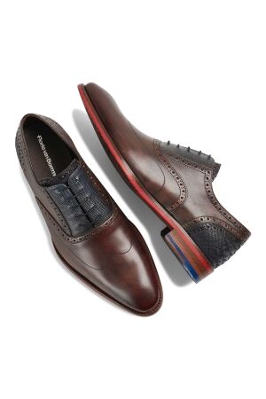 Floris van Bommel Floris Dressed DarkBrown Calf leath 2 Dark brown