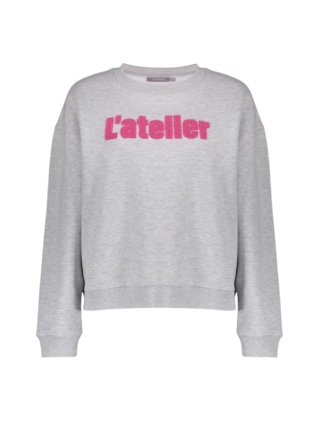 Geisha Sweater L'atelier toweling 900 Grey mel