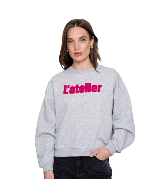 Geisha Sweater L'atelier toweling 900 Grey mel
