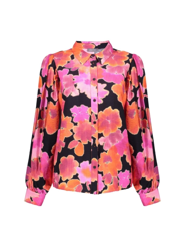 Geisha Blouse print 420 Pink