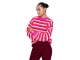 Geisha Pullover loose knit stripes 420 Pink