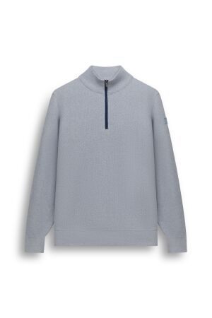 State of Art Pullover Sportzip Pl 5393 Middenblauw