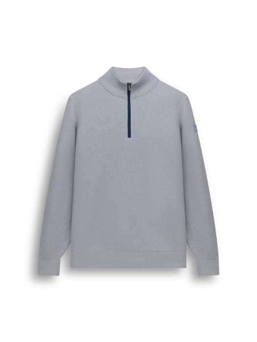 State of Art Pullover Sportzip Pl 5393 Middenblauw