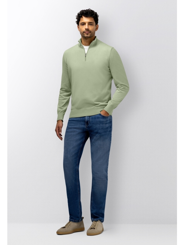 State of Art Pullover Sportzip Pl 3400 Jade