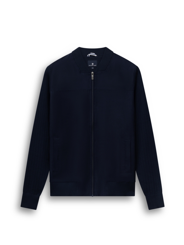 State of Art Cardigan Plain - Bom 5900 Donkerblauw