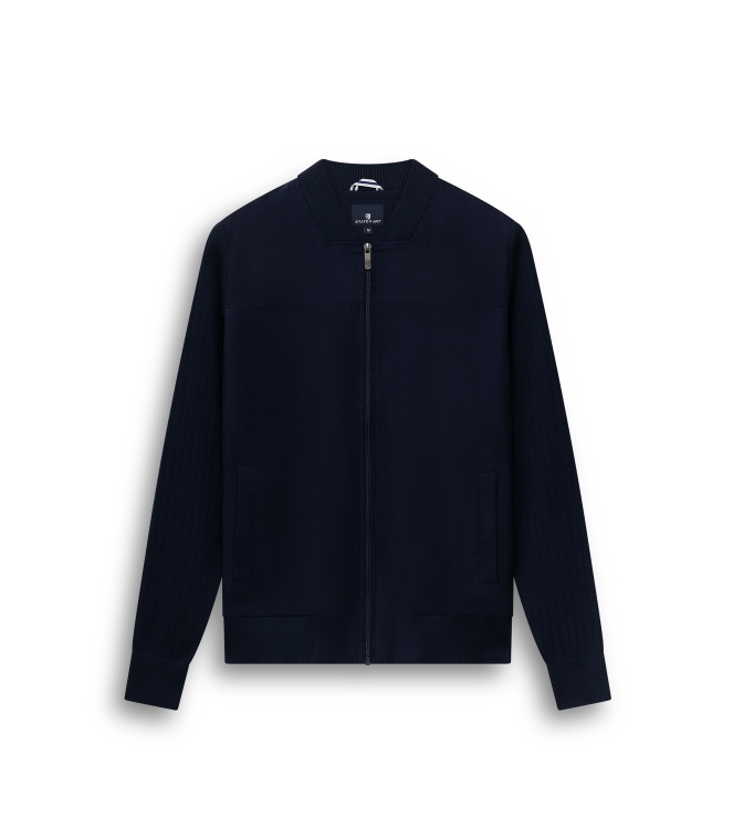 State of Art Cardigan Plain - Bom 5900 Donkerblauw