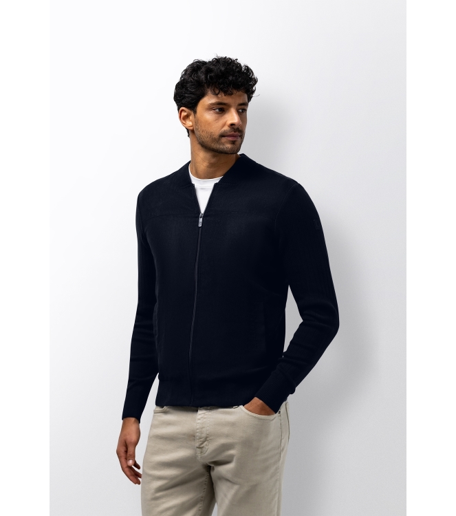 State of Art Cardigan Plain - Bom 5900 Donkerblauw