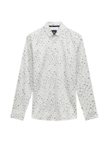 State of Art Shirt LS Print Satin 5111 Lichtblauw