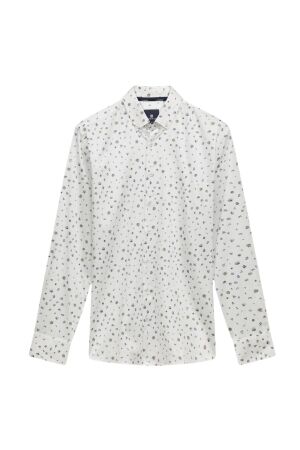 State of Art Shirt LS Print Satin 5111 Lichtblauw