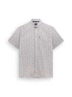 State of Art Shirt SS Print Popli 5314 Middenblauw