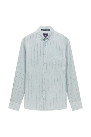 State of Art Shirt LS Striped Y/D 5158 Lichtblauw