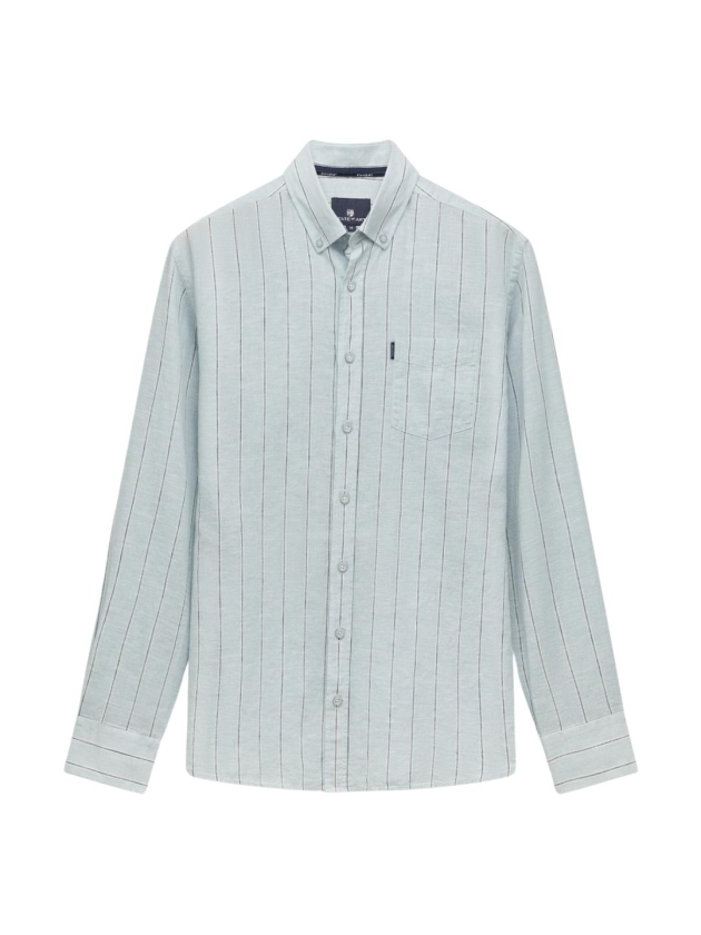 State of Art Shirt LS Striped Y/D 5158 Lichtblauw