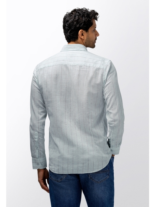 State of Art Shirt LS Striped Y/D 5158 Lichtblauw