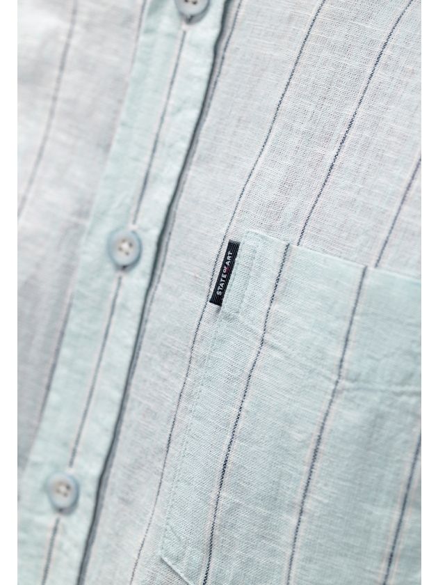 State of Art Shirt LS Striped Y/D 5158 Lichtblauw